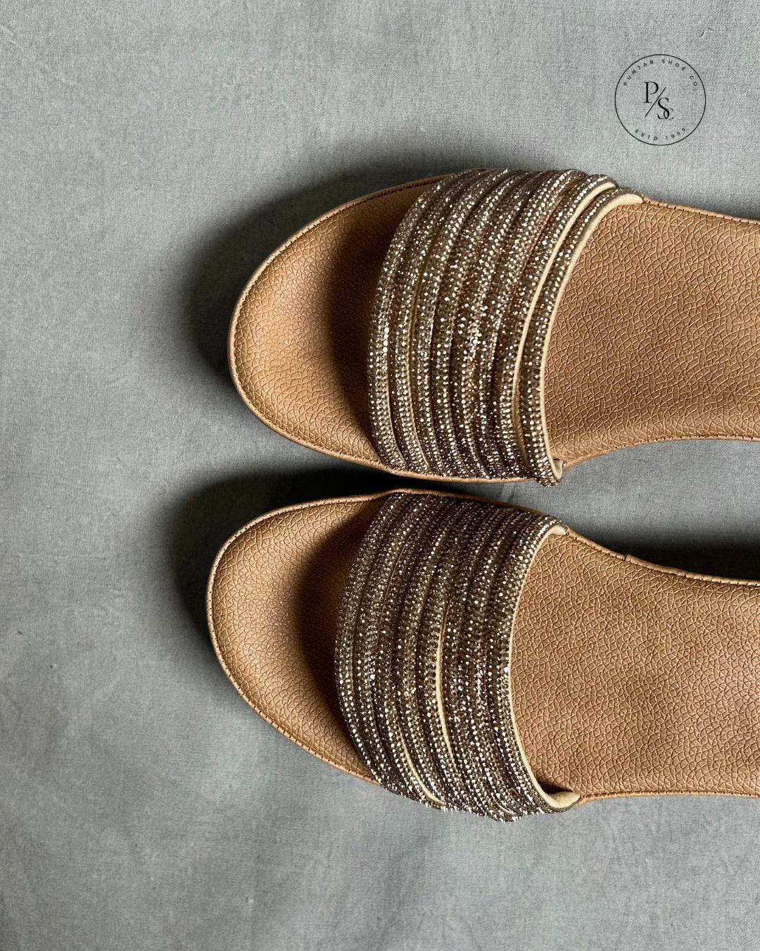 BLING- Diamond-Studded Wedges in Black & Gold