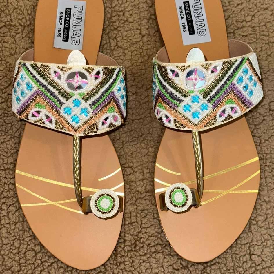Colorful Kolhapuri Chappal for Women - Punjab Shoe Co.