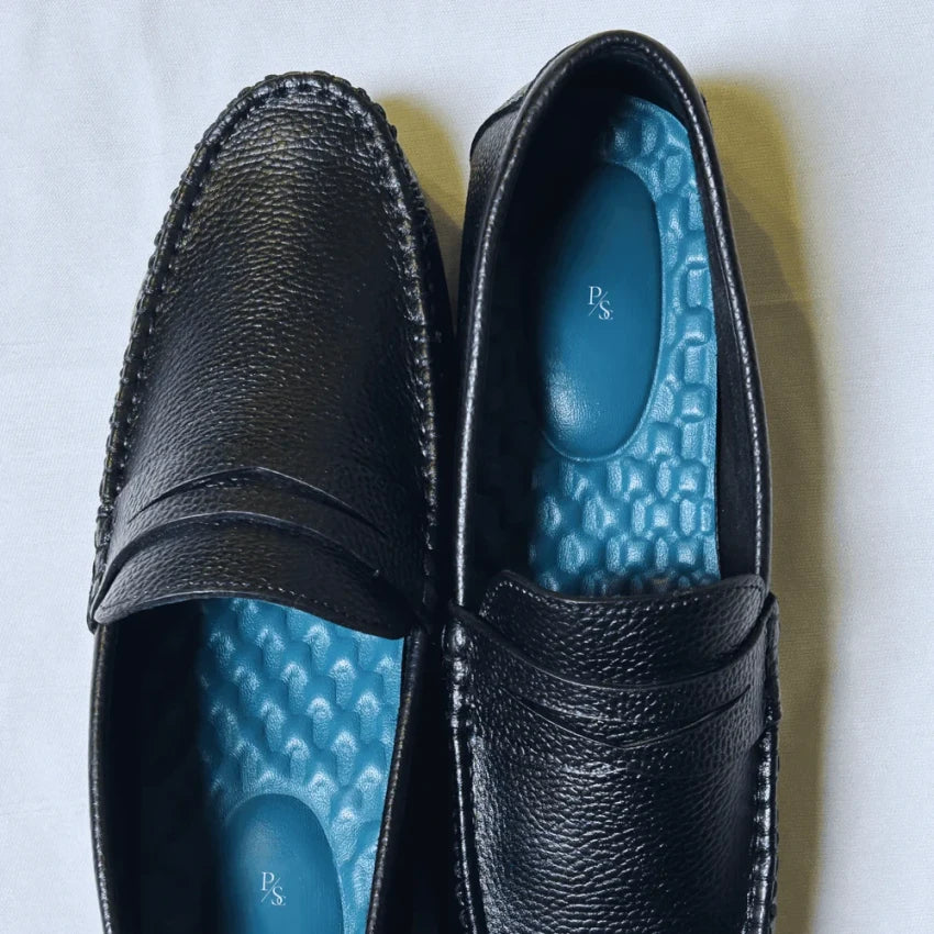Men’s Black Leather Loafers