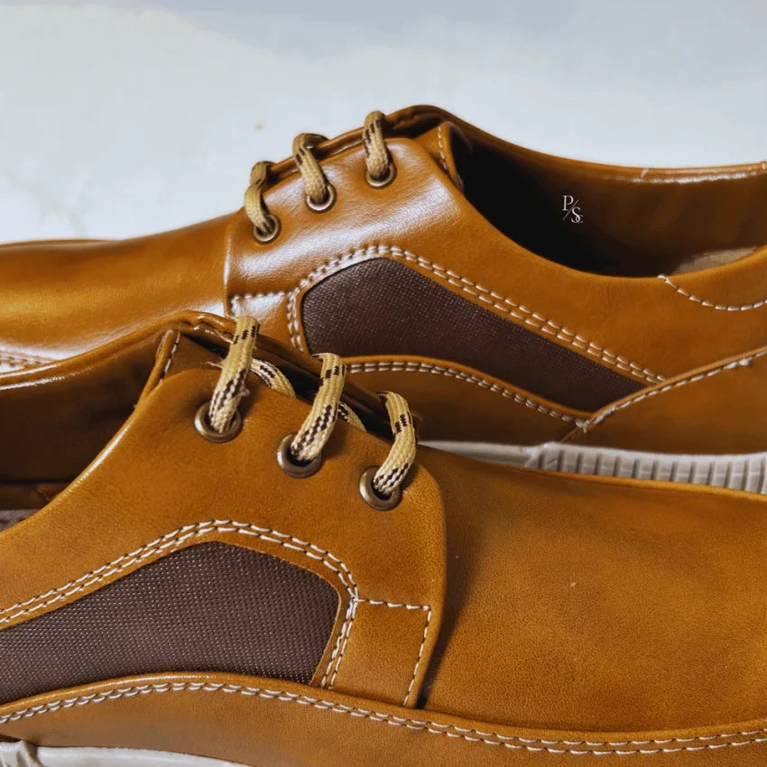 Men’s Tan Leather Casual Shoes