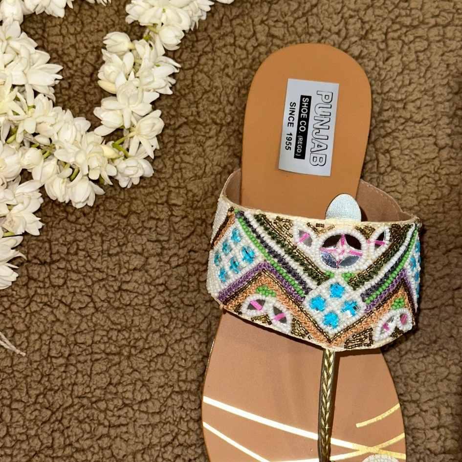 Colorful Kolhapuri Chappal for Women - Punjab Shoe Co.