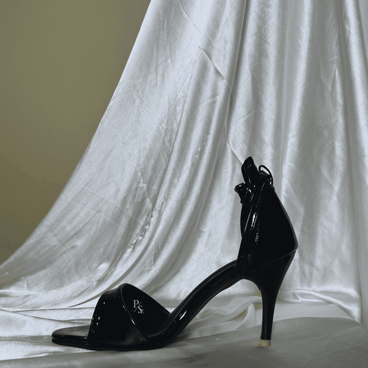 Elegant Black Ankle Strap Heels for Women with Pencil Heel – Stylish & Comfortable - Punjab Shoe Co.