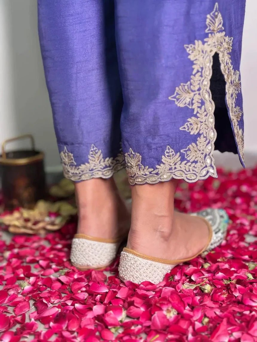 Embroidered Traditional Leather Jutti - Punjab Shoe Co.