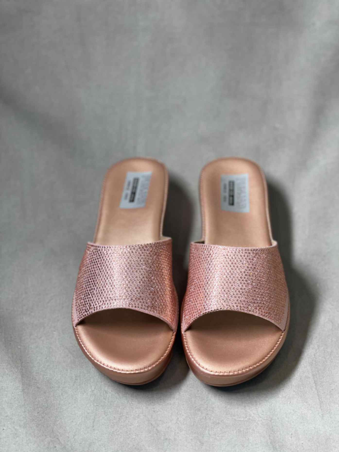 Pink Embellished Platforms Heels