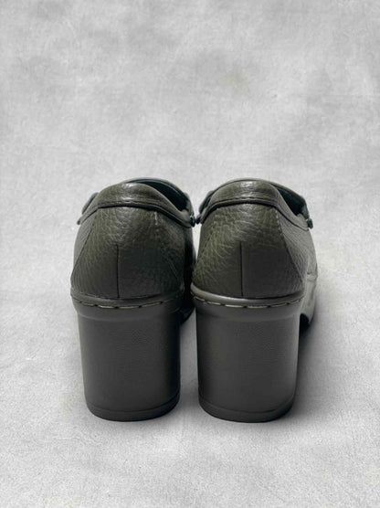 Heeled Loafers With Buckle