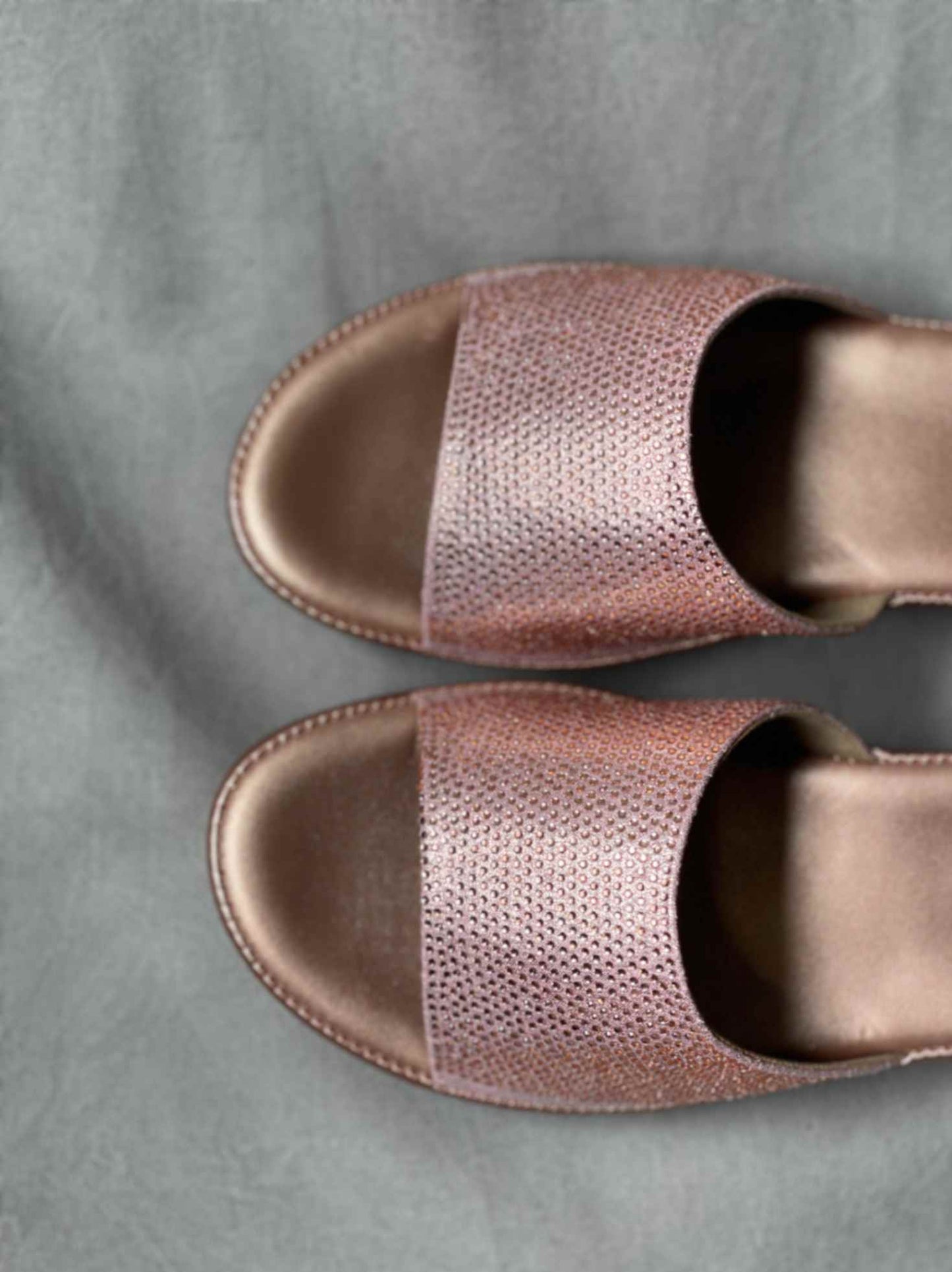 Pink Embellished Platforms Heels