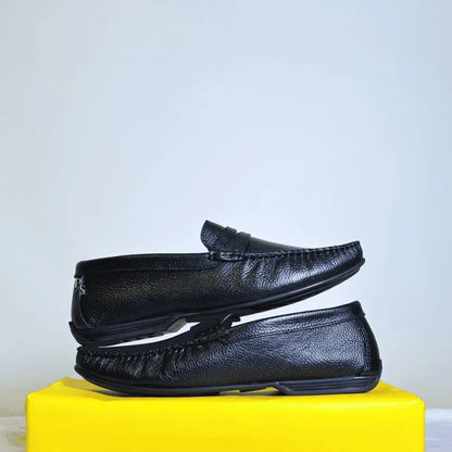 Men’s Black Leather Loafers