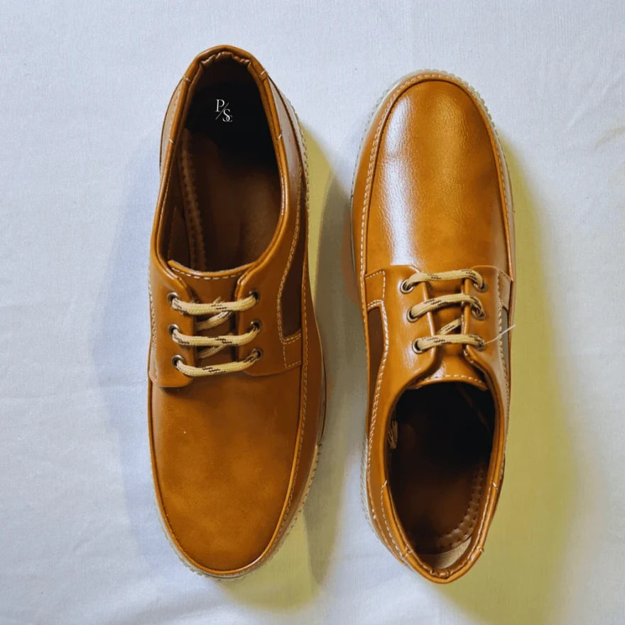 Men’s Tan Leather Casual Shoes