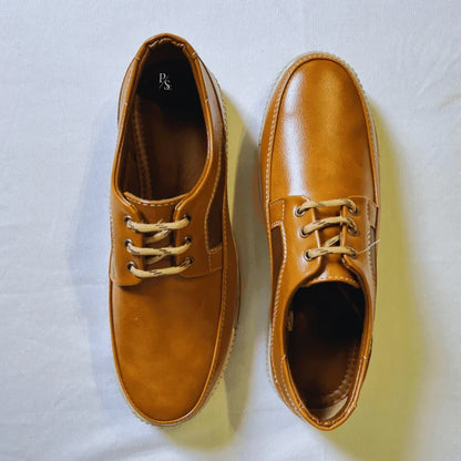 Men’s Tan Leather Casual Shoes