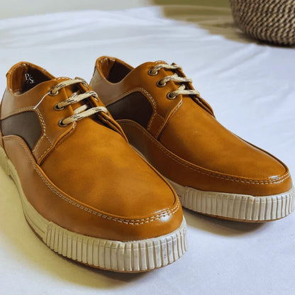 Men’s Tan Leather Casual Shoes