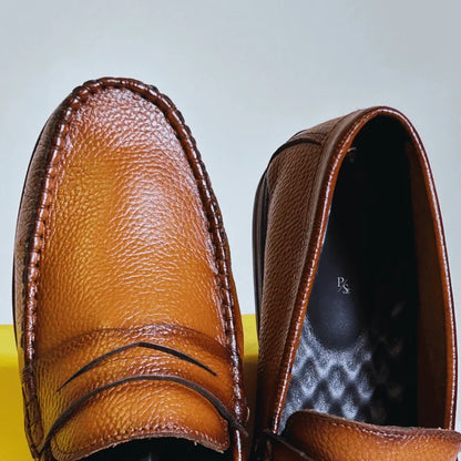 Men’s Tan Leather Loafers