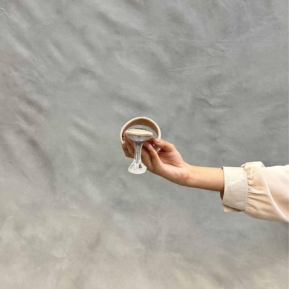 Nude Ribbed Chic Heels - Punjab Shoe Co.