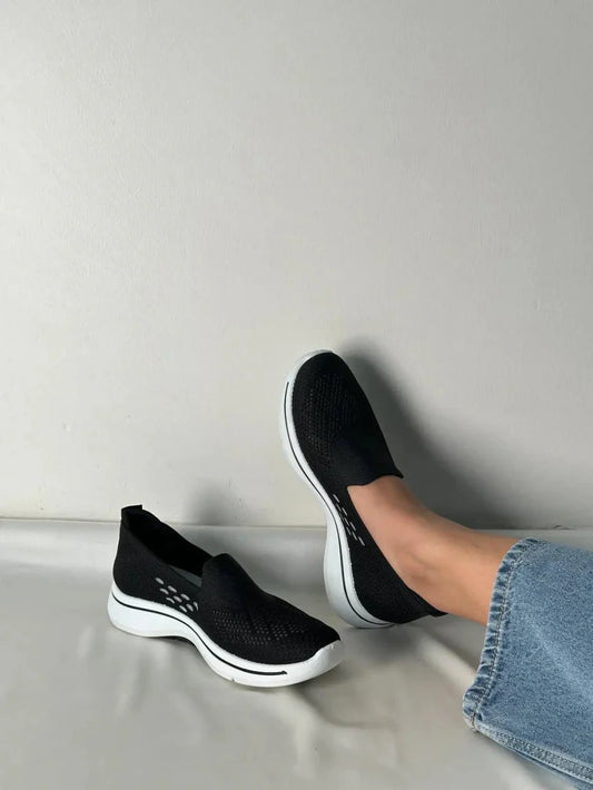 Women’s Black Slip-On Sneakers