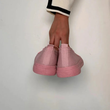 Pink Sneakers with Chain Detail