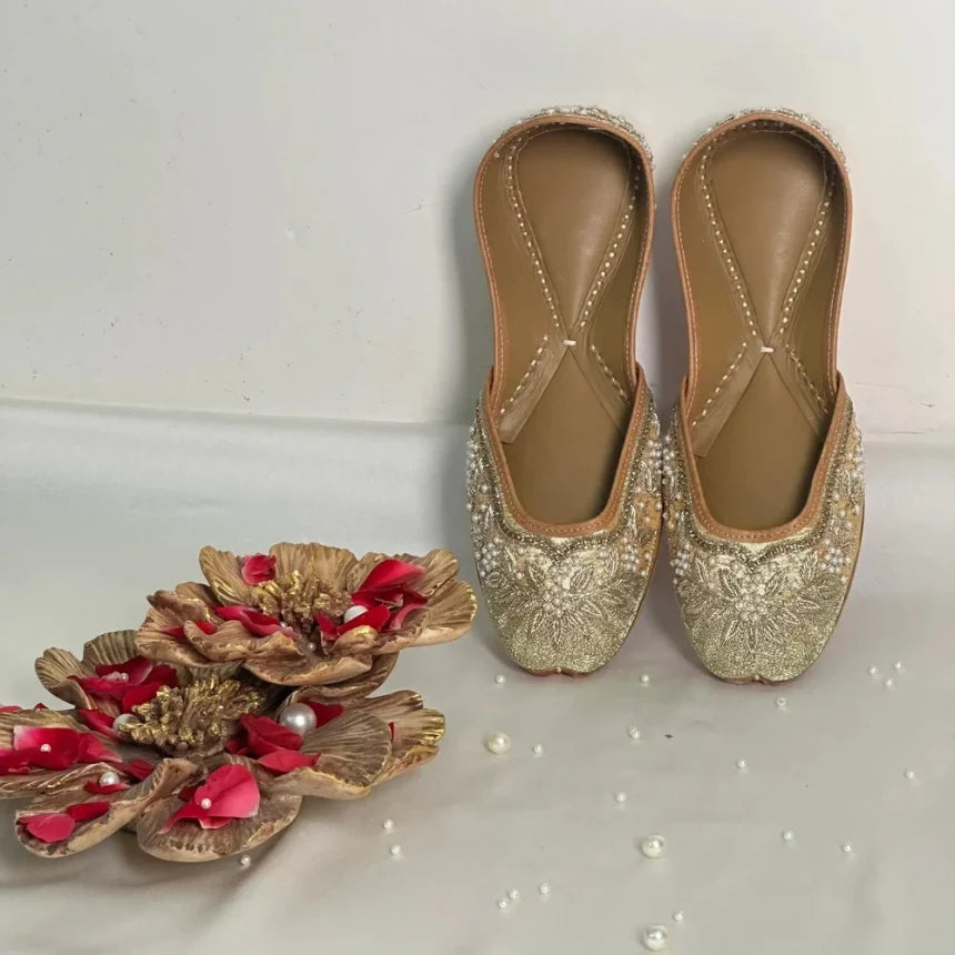 Zardosi Work Leather Jutti